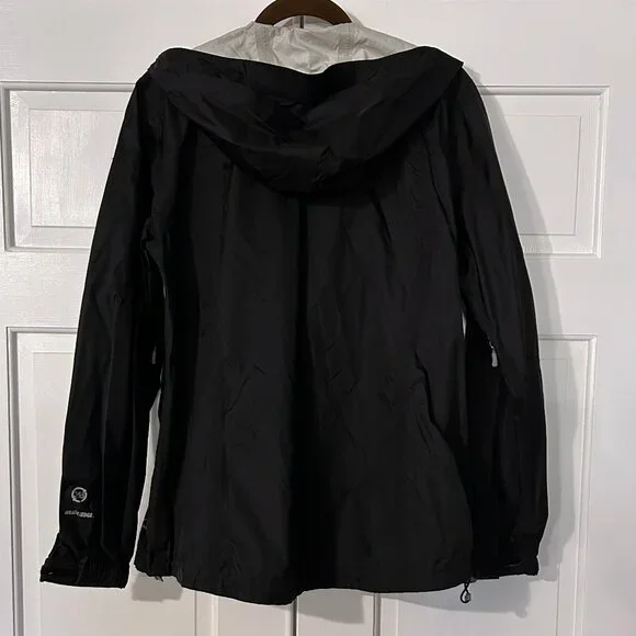 Eddie Bauer WeatherEdge 365 Waterproof Hooded Rain Coat Women's Large - Picture 4 of 4